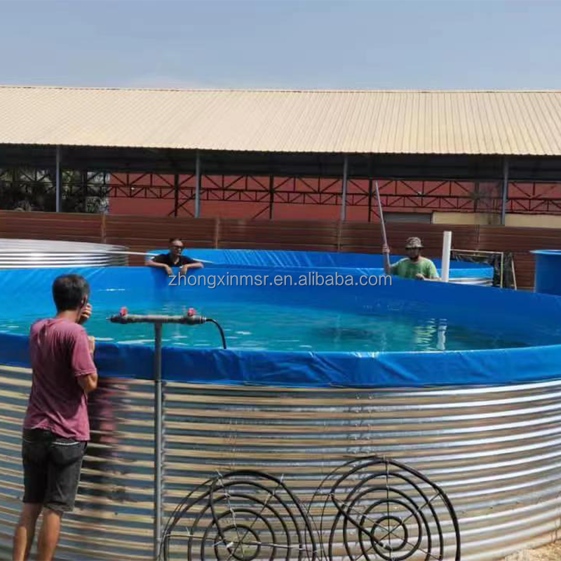 China Hot Sale Aquaculture Outdoor Water Storage Large Pool Pvc Portable Fish Pond