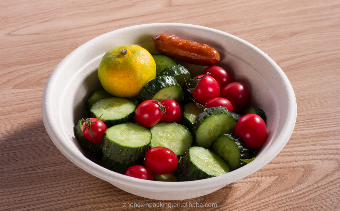 biodegradable disposable salad bowl 32OZ