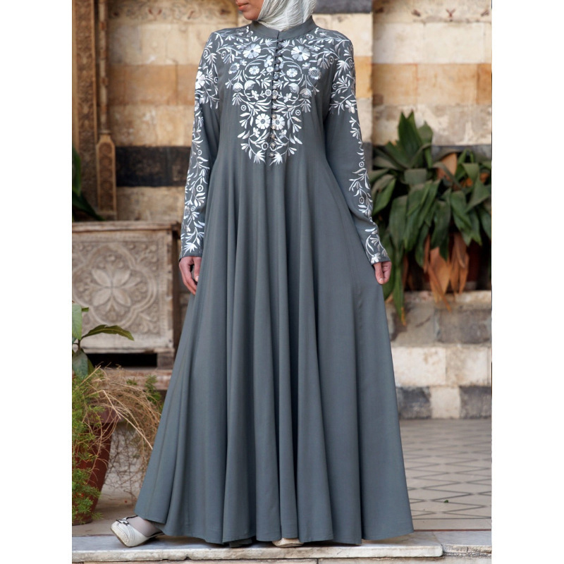 TH918 Fashion Abaya Women Muslim Dress Dubai Nida Abaya Muslim Women Dress Abaya Burqa Nose Piece Niqab