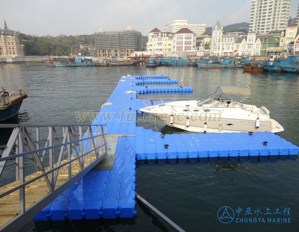 Plastic marine floaters jetski dock floating bridge jetty platform pontoon walkway