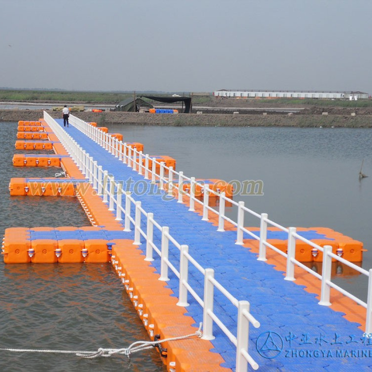 Supplier plastic modular floating dock pontoon blocks for bridge