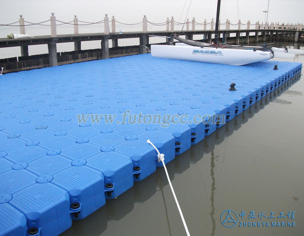 Plastic boat float pontoon floating dock platform jet ski dock bridge