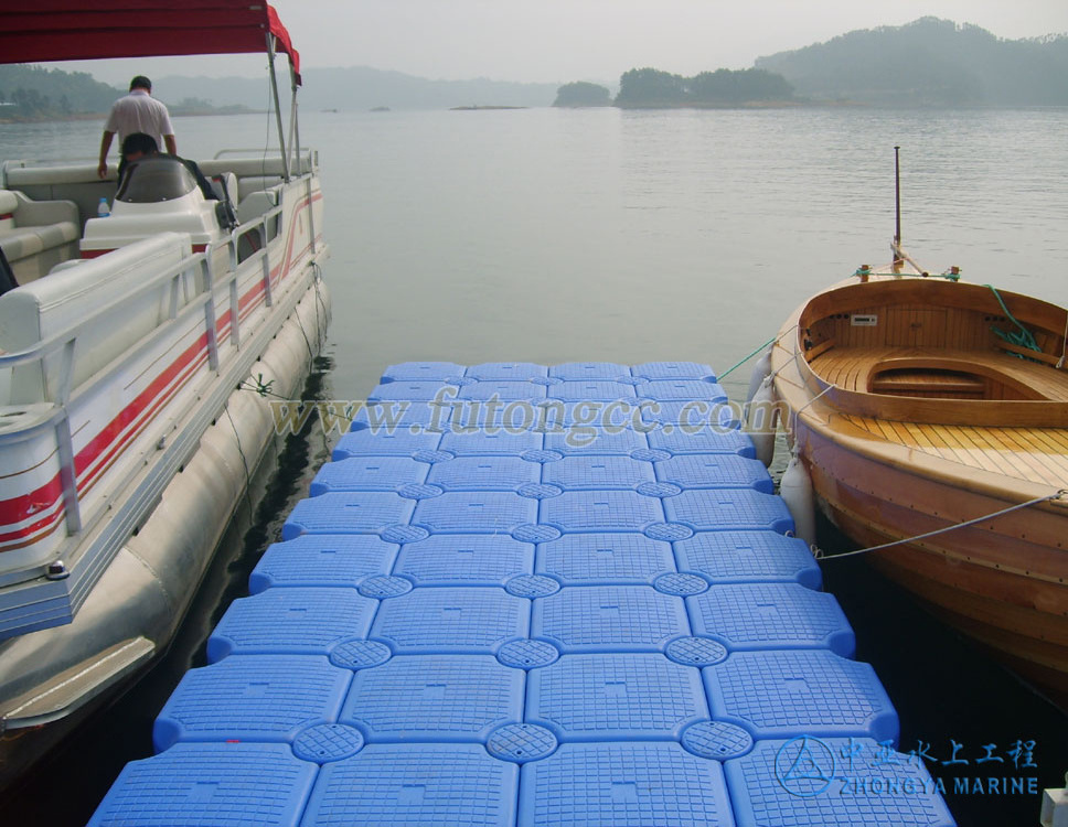 Plastic marine floaters jetski dock floating bridge jetty platform pontoon walkway