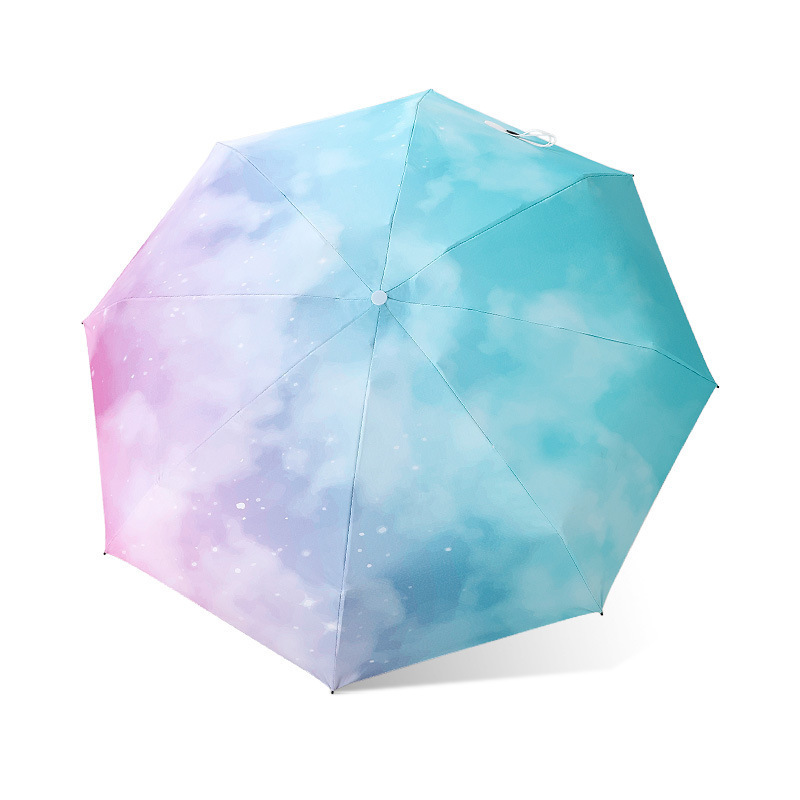 Mini Pocket Capsule nebulae Umbrella small fresh design sun protection and sunshade rain or shine for outdoor