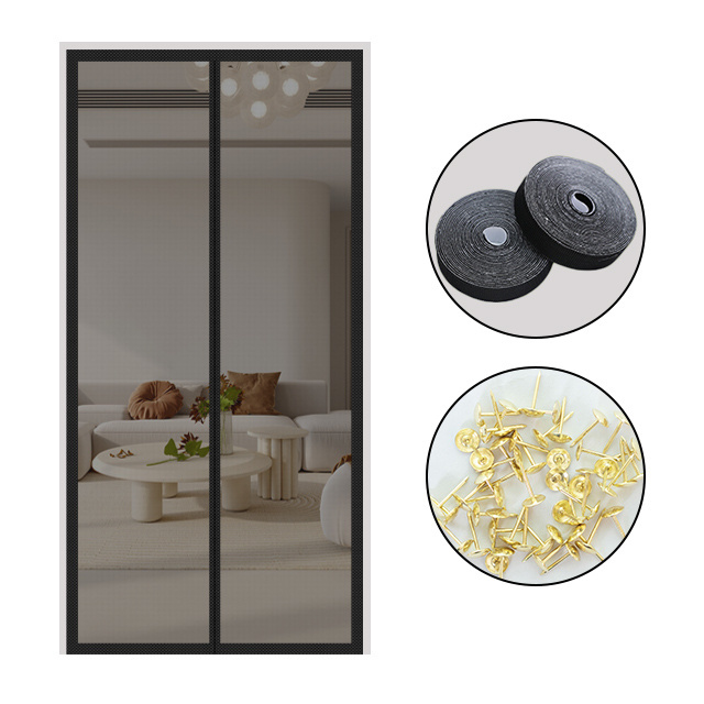 Magnetic mosquito net automatic closing door curtain mesh screen doors fly curtains