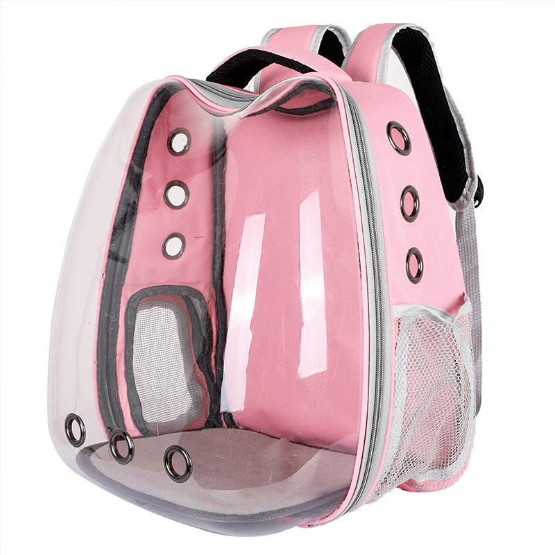 Space capsule pet cat backpack transparent cat carrying supplies box cat bag dog backpack.