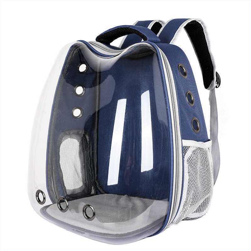 Space capsule pet cat backpack transparent cat carrying supplies box cat bag dog backpack.