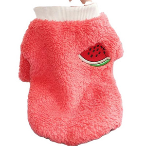 New Fruit Design Warm Teddy Pomeranian Small Dog Clothes Pet Apparel Dogs Cloth Pet Clothes