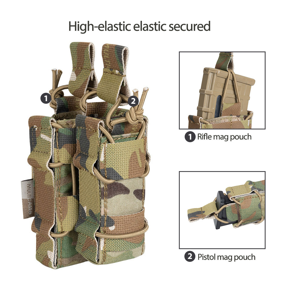 TACO Double Decker Magazine clip Nylon waterproof Magazine Pouch tactical cartridge holder