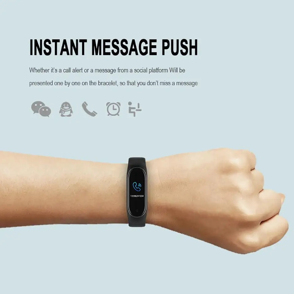 2023 M3 M4 M5 M6 Smart Band Fitness ip67 waterproof heart rate blood pressure sleep monitor m6 Smart Watch For Xiaomi