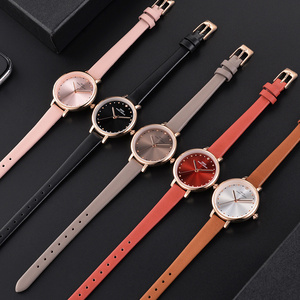 IBSO 8689 Fashion Girls Genuine Leather Japan Quartz Korean ultra thin Mini small watch for women