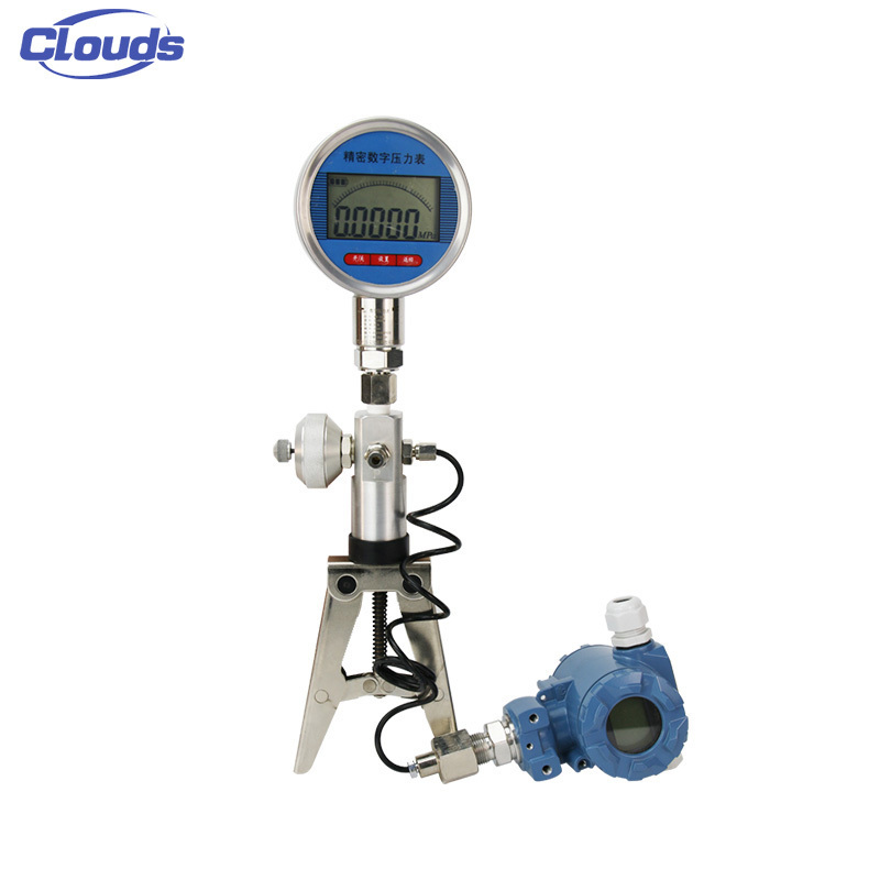 Clouds Stainless Steel Pneumatic Pressure Calibrator 16Bar Hand Pump Pressure Calibrator for Pressure Testing Equipment