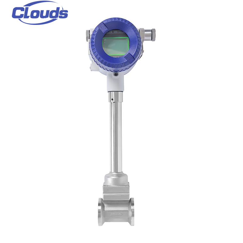 Clouds Industrial Flow Meter Nitrogen Transmitter Votex Gas Water Lpg For Steam Vortex Flowmeter