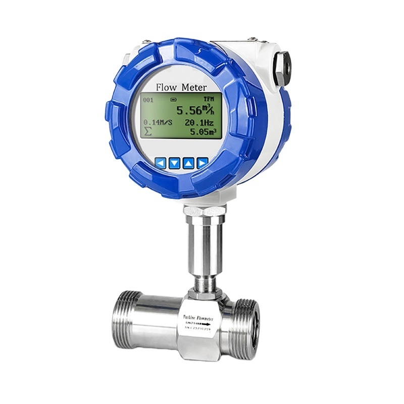 Clouds Ip67 2 Digital Type Flowmeter Electronic Gas Fuel Liquid Water Rs485 Turbine Flow Meter