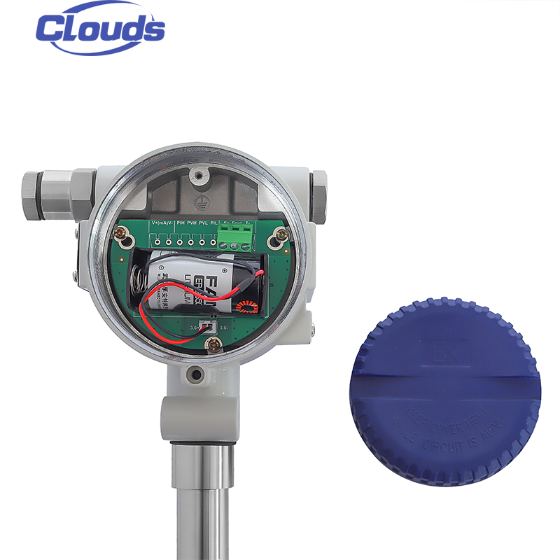 Clouds Industrial Flow Meter Nitrogen Transmitter Votex Gas Water Lpg For Steam Vortex Flowmeter