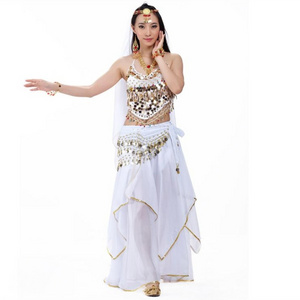 Belly Dance Performance Costume for Women Five Piece Sets Belly Dance Wear Dresses Adults Stage & Dancerwear Gong Avec Support