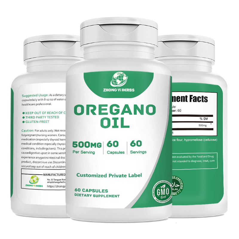 Herbal Supplements OEM Private Label Oregano Oil Powder Oregano Oil Capsules