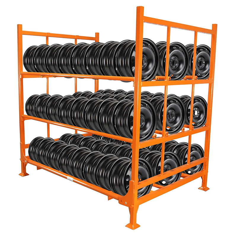 Warehouse Industrial Equipment Stacking Rack Stack Frame Racks For Car Tyre