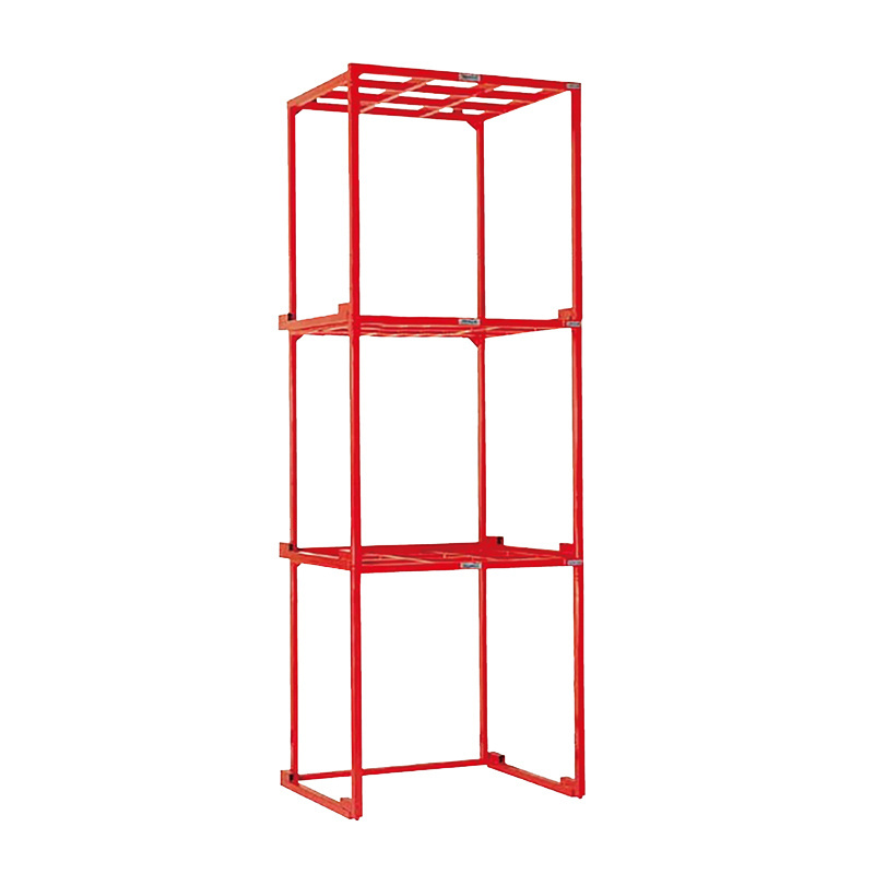 Manufacturers Of Wholesale Folding Pipe Stacking Rack Qiaojiu Rack Steel Heavy-Duty Logistics Shelves Stacking Racks