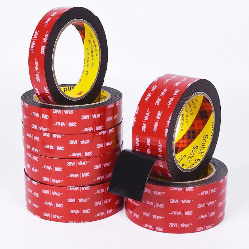 custom Original black waterproof foam tape automotive double sided acrylic adhesive 3m 5952 vhb tape