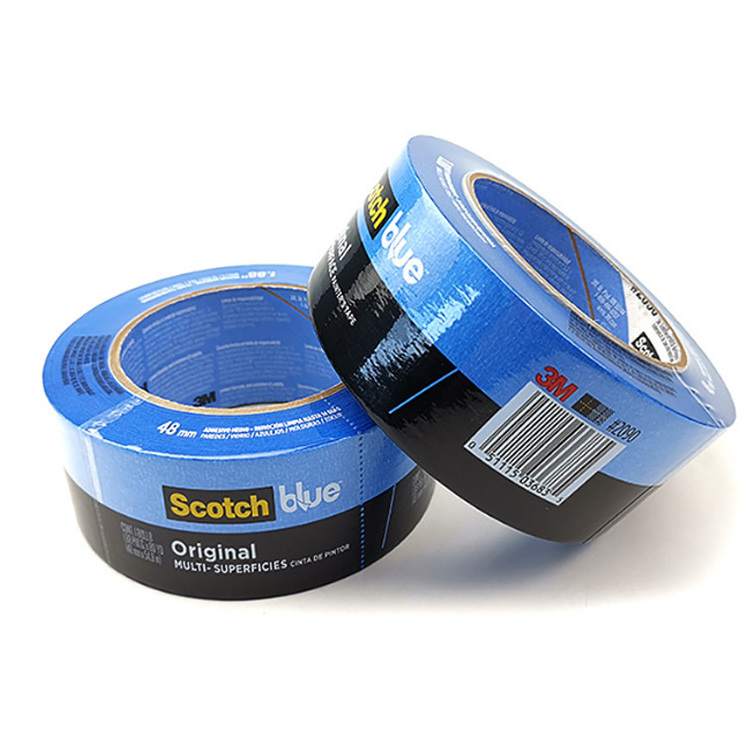 Blue Original painters tape Safe-Release Crepe Paper Special Tape for 3D printer car paint masking Tape 3M 2090