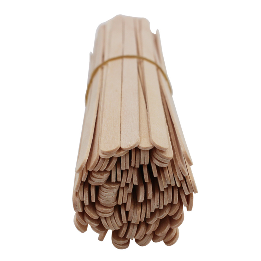 140mm disposable natural birch wood coffee stirring sticks for coffee