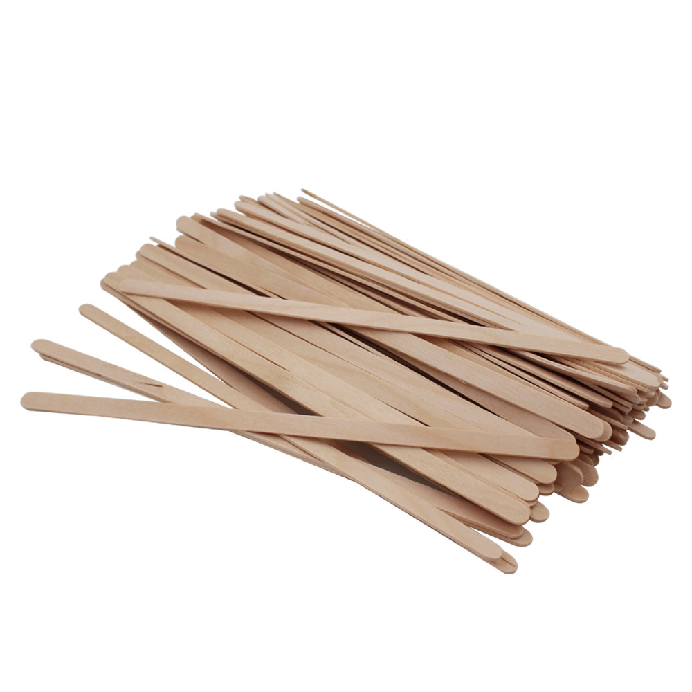 140mm disposable natural birch wood coffee stirring sticks for coffee