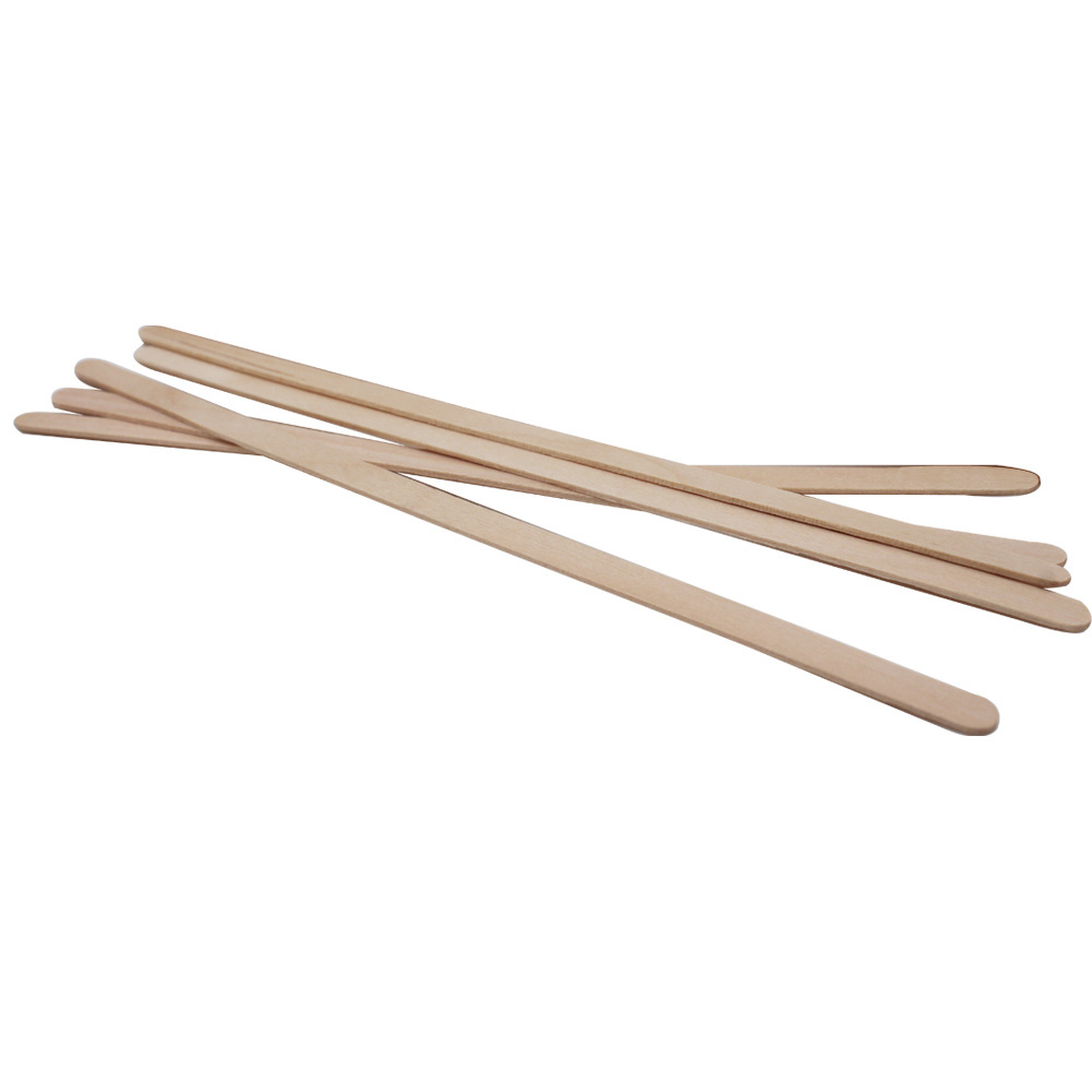 140mm disposable natural birch wood coffee stirring sticks for coffee