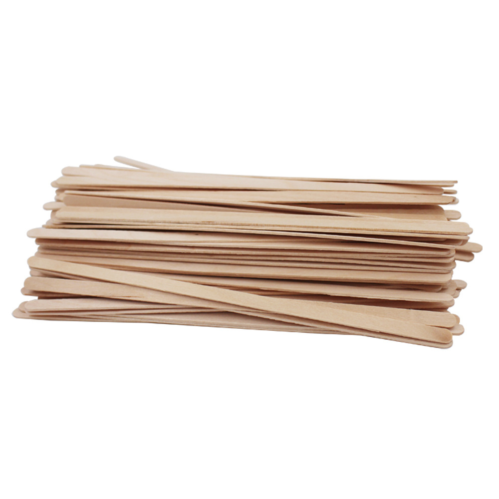 140mm disposable natural birch wood coffee stirring sticks for coffee