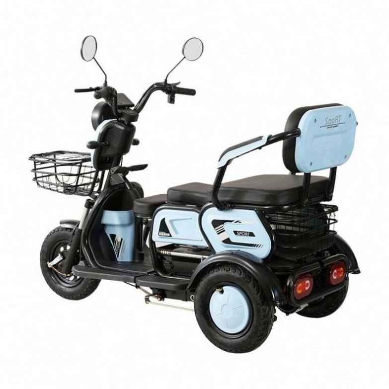 14Inch Electric Trike Electric Tricycle Three Wheels Adult Cargo Electric Bike 600w Vacuum Tire Electric Tricycle