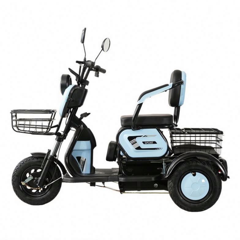 14Inch Electric Trike Electric Tricycle Three Wheels Adult Cargo Electric Bike 600w Vacuum Tire Electric Tricycle