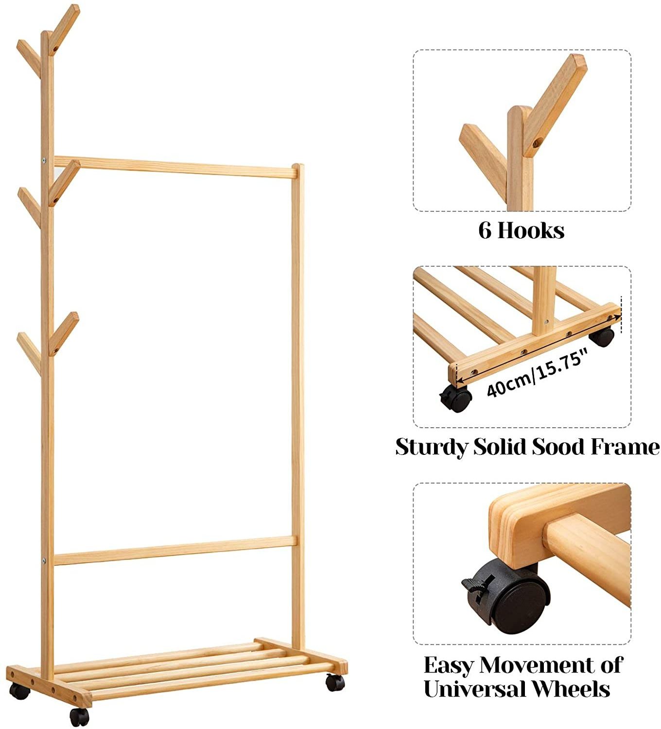 pine wood Hat Shoe Rack wooden hanger stand wooden coat hanger stand