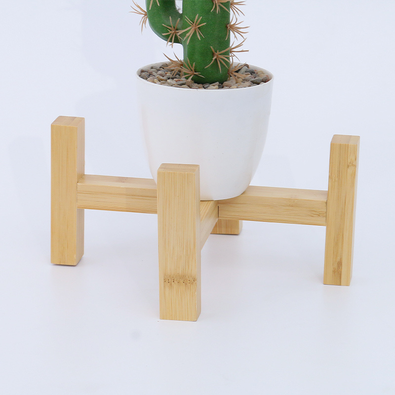 succulent indoor plant pot flowerpot bamboo stand Plant Stand Flower Pot wooden plant pot display rack