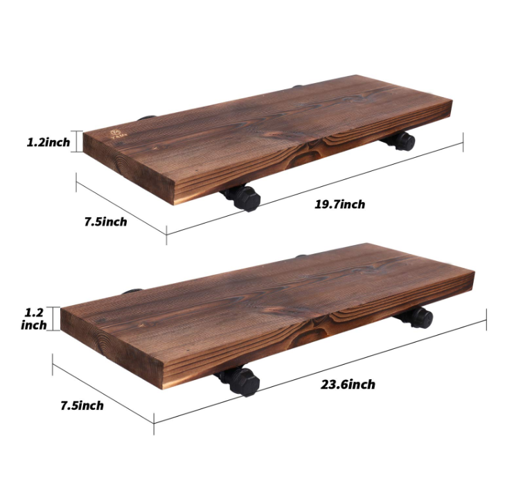 hot selling custom living room decorative wall mount wooden wall shelves with wood board