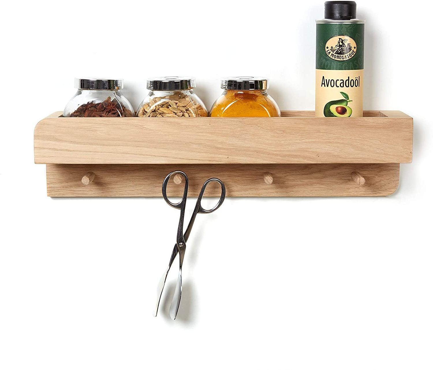 Rustic Entryway Shelf with Hooks, Stylish Hat Rack for Wall