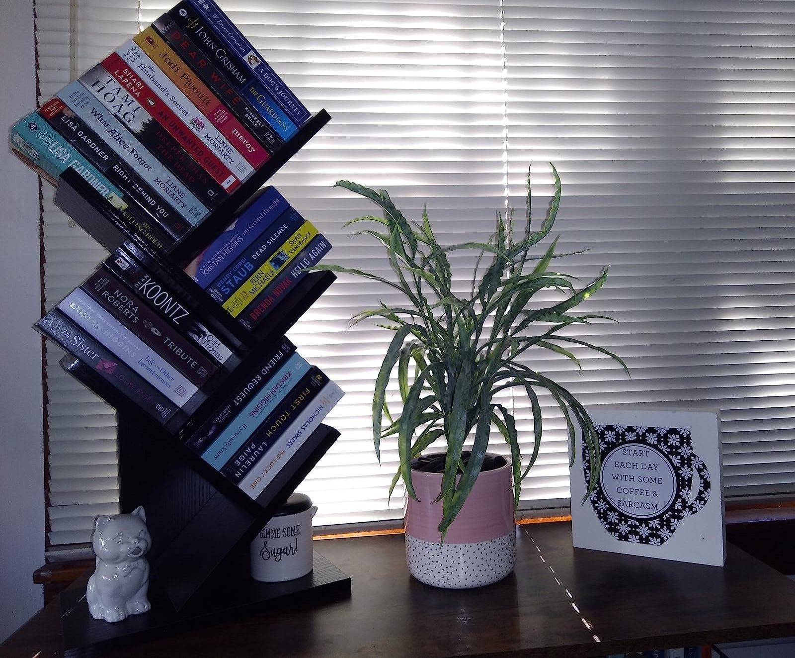 Bookcases and bookshelves Tree bookshelves MDF Black small bookshelves