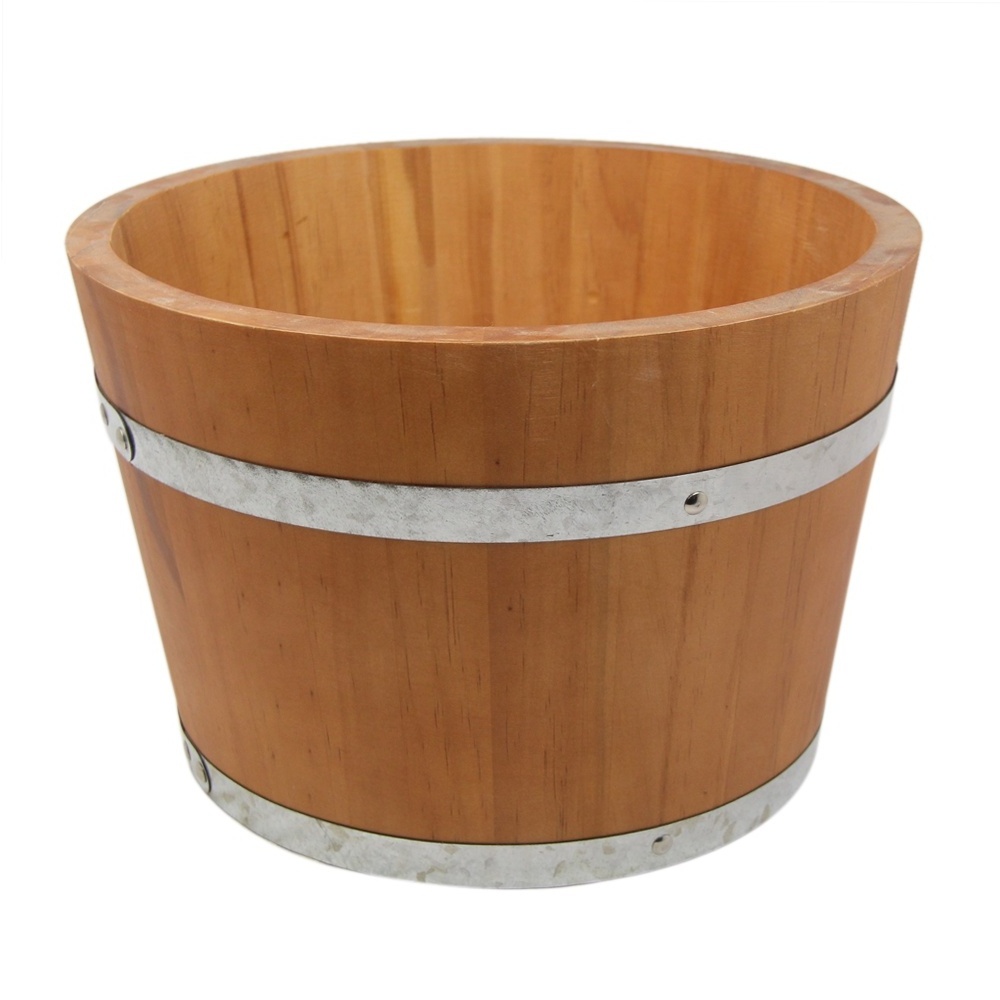 Custom Best Selling Eco-friendly Small Wooden Barrel Bathtub for Family