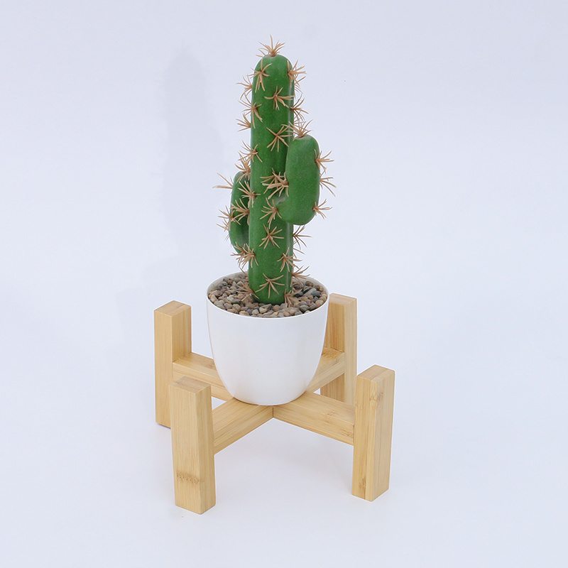 succulent indoor plant pot flowerpot bamboo stand Plant Stand Flower Pot wooden plant pot display rack