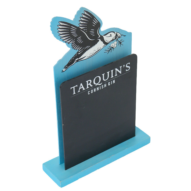 Customized restaurant menu holder wood flip menu holder with black board menu holder for restaurants