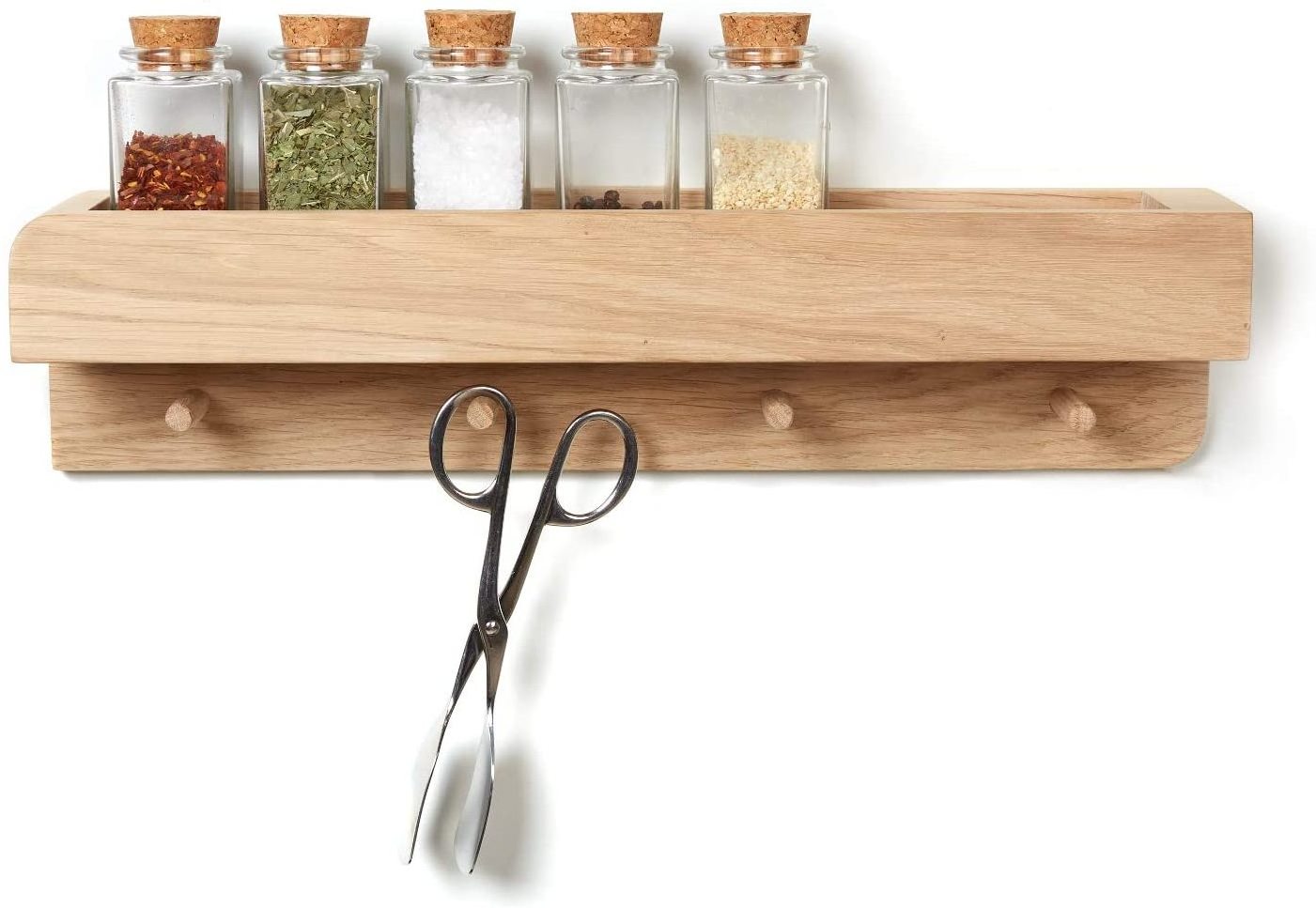 Rustic Entryway Shelf with Hooks, Stylish Hat Rack for Wall