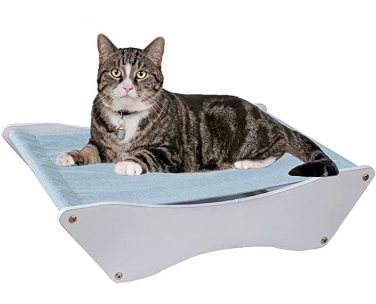 factory selling FSC&BSCI wooden Hanging Cat Bed for Indoor Cats Cozy Rocking Chair Swaying Cat Hammock