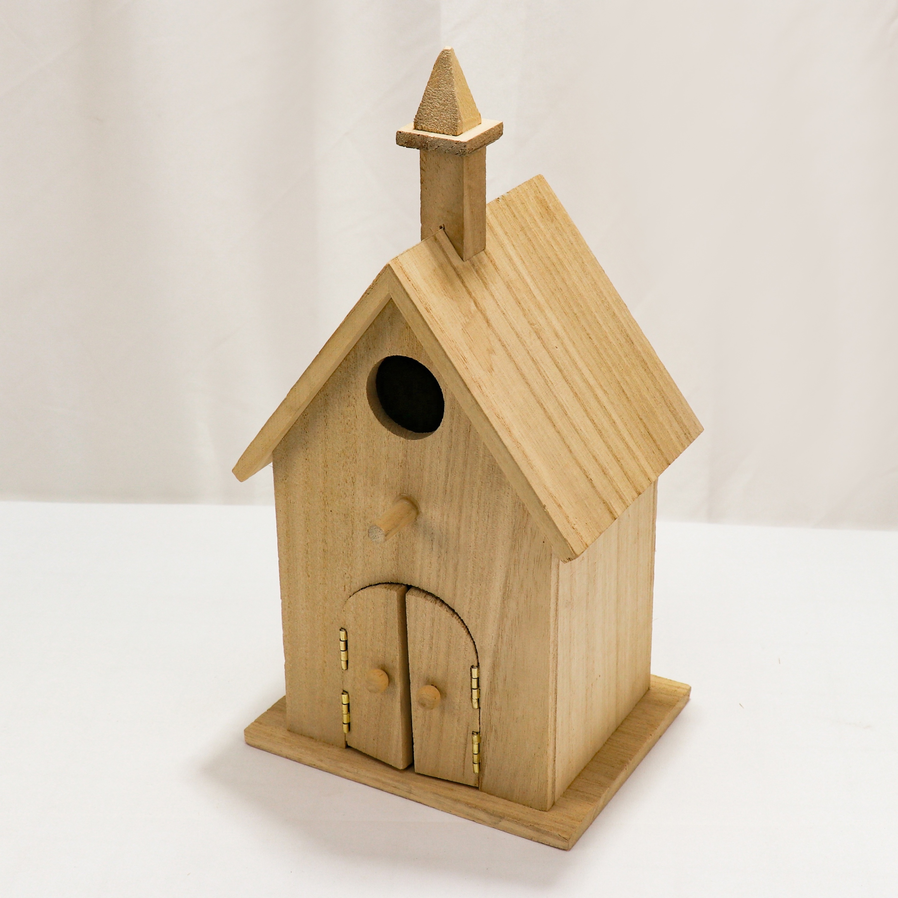 FSC&BSCI Outdoor Bird Table Unfinished Small Wooden Hanging Bird Wood for Parrots Budgies Small Birds house