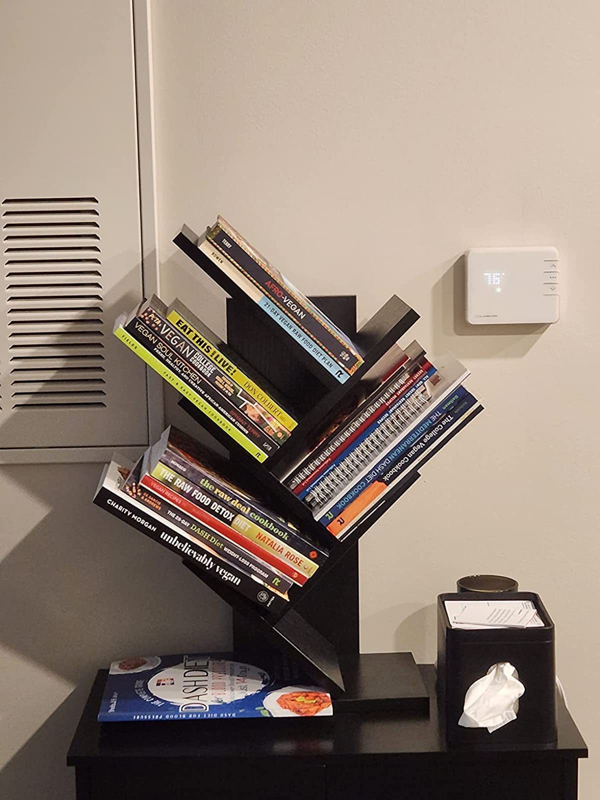 Bookcases and bookshelves Tree bookshelves MDF Black small bookshelves