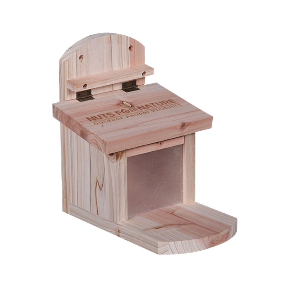 FSC customized wood squirrel feeder picnic table wholesale squirrel picnic table feeder