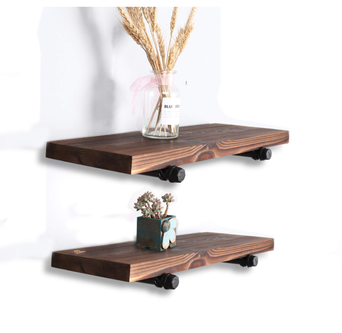 hot selling custom living room decorative wall mount wooden wall shelves with wood board