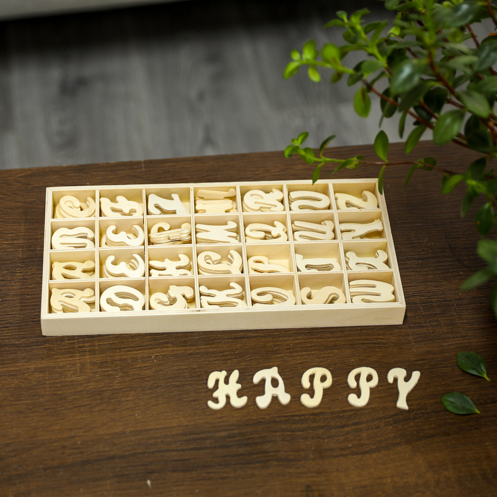 Wall Decorations For Home Wooden Alphabet Letters Laser Cut Wooden 26 English Alphabet Letters