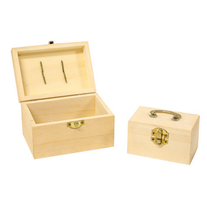 wooden factory FSC&BSCI Handmade Wooden Jewellery Box With Free Lock & Key Keepsake Box Treasure Chest Lock Box