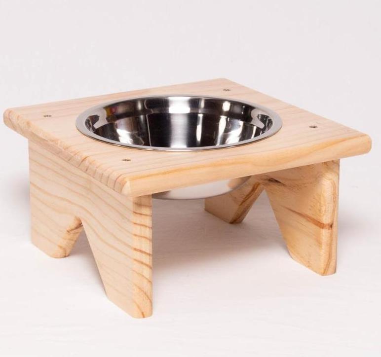 CUSTOM wooden Dog Bowl and Cat Bowl Stand