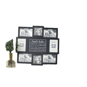 FSC&BSCI  Multi Baby Picture Frames for 4x 6 Photographs, Collage Family Photo Frames for Tabletop or Home office Wall