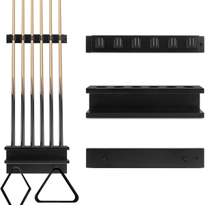 OEM and ODM Wall mounted Solid Wood Cue Stick Holder Giassvio Pool Stick Holder Pool Cue Rack